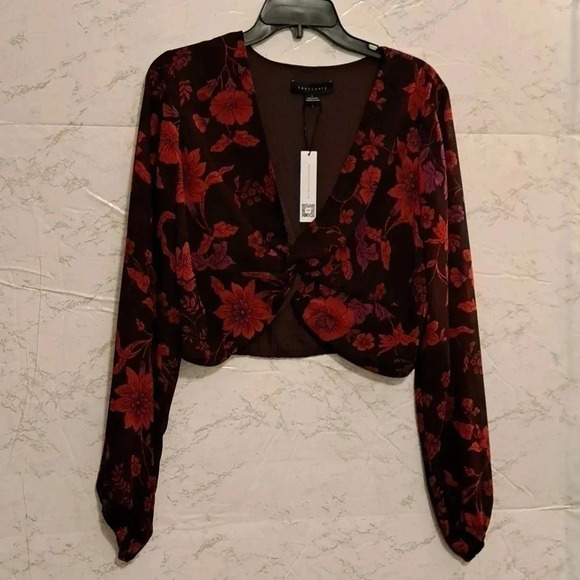 Sanctuary | Crop Top | Red & Purple | Size  L - Picture 1 of 8
